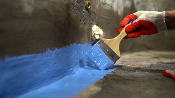 Commercial Basement Waterproofing project at a Lowell, NC business property by SJ Waterproofing Pros